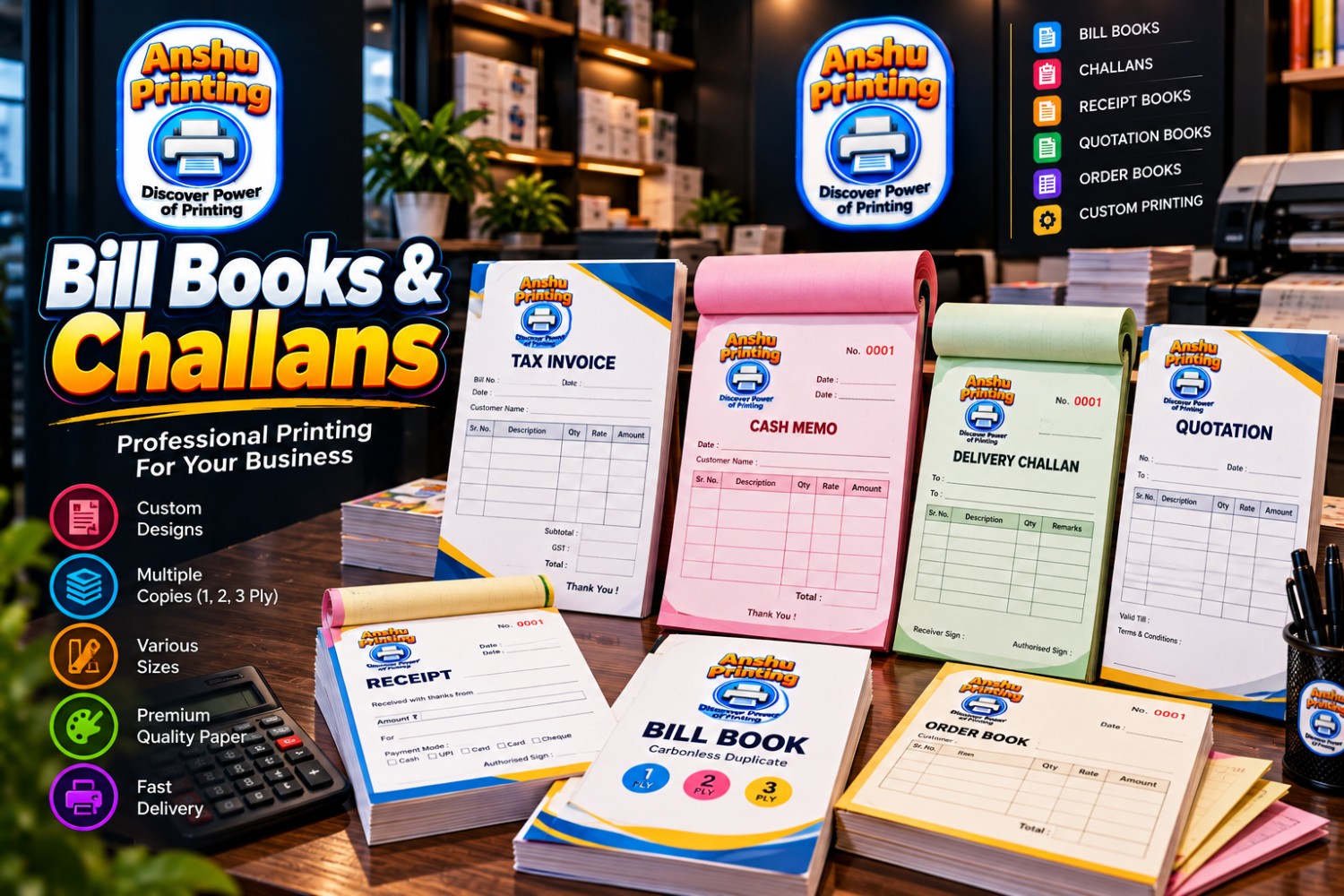 Bill Books & Challans sample