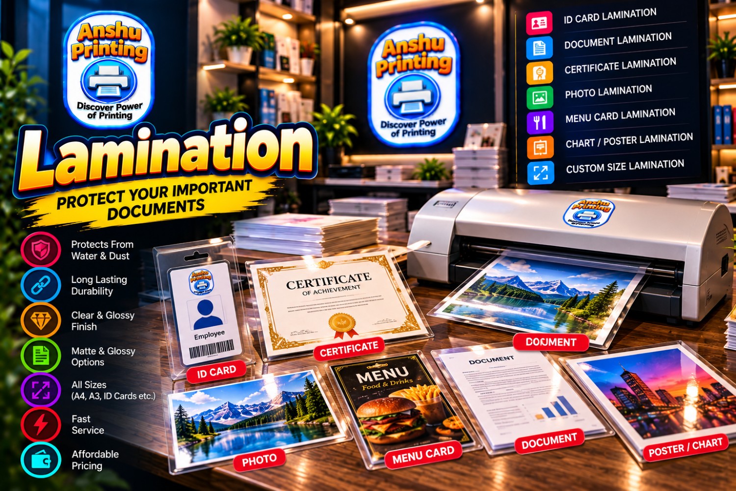Lamination sample