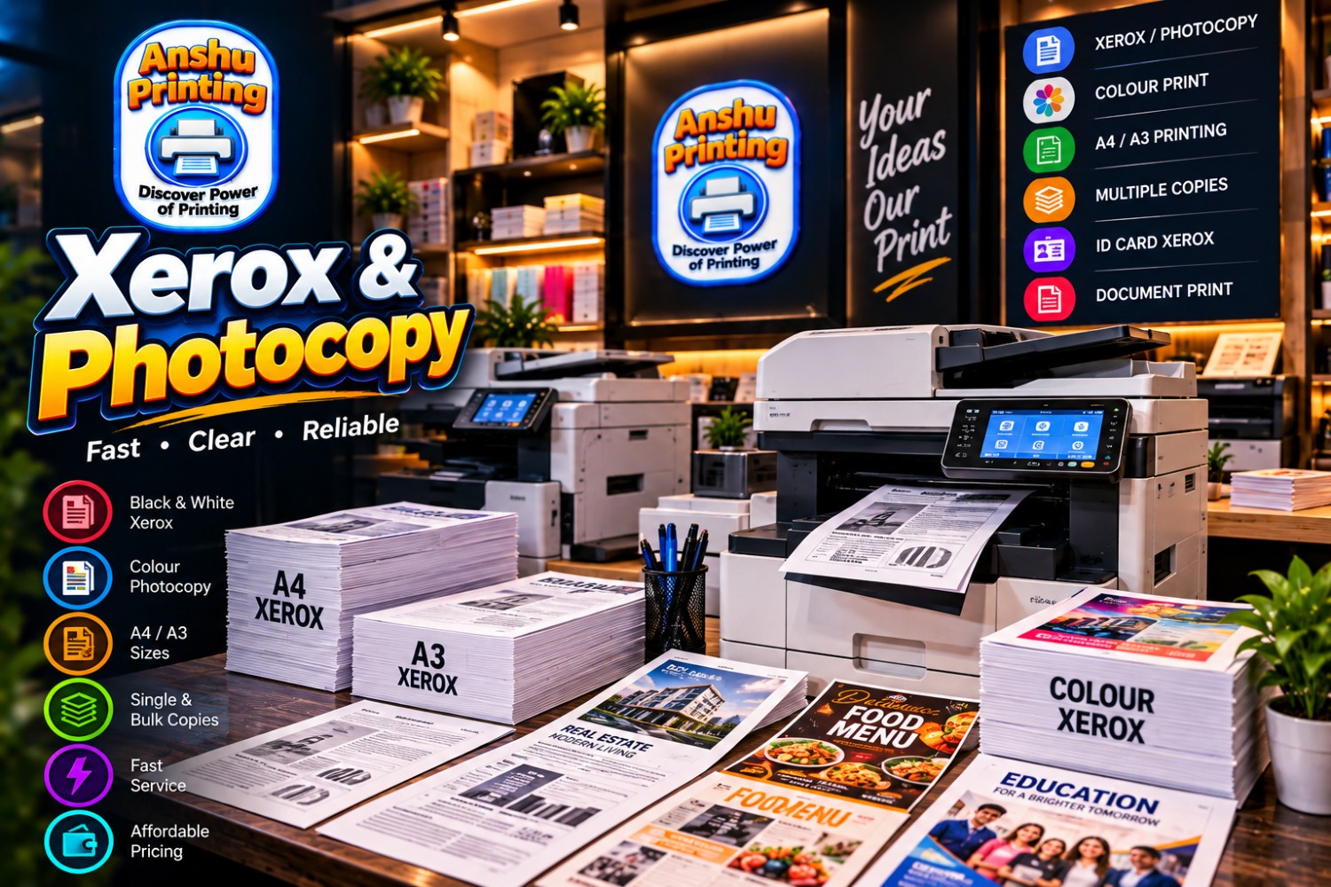 Xerox & Photocopy sample